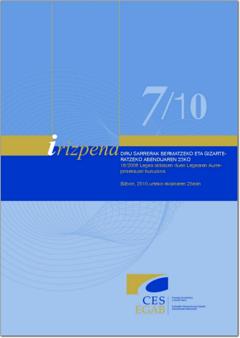 7/10 Irizpena, Diru Sarrerak Bermatzeko eta Gizarteratzeko abenduaren 23ko 18/2008 Legea aldatzen duen Legearen Aurreproiektuari buruzkoa.
